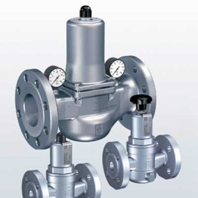 Series 482 Pressure reducing made of stainless steel, with flange connections
