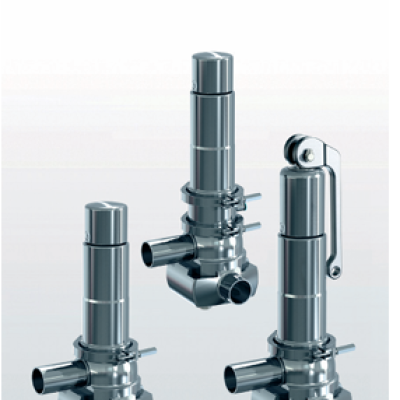 Series 4060 Safety valve made of stainless steel, angle-type